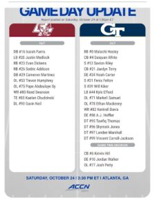 Georgia Tech decimated 49-27 by Boston College